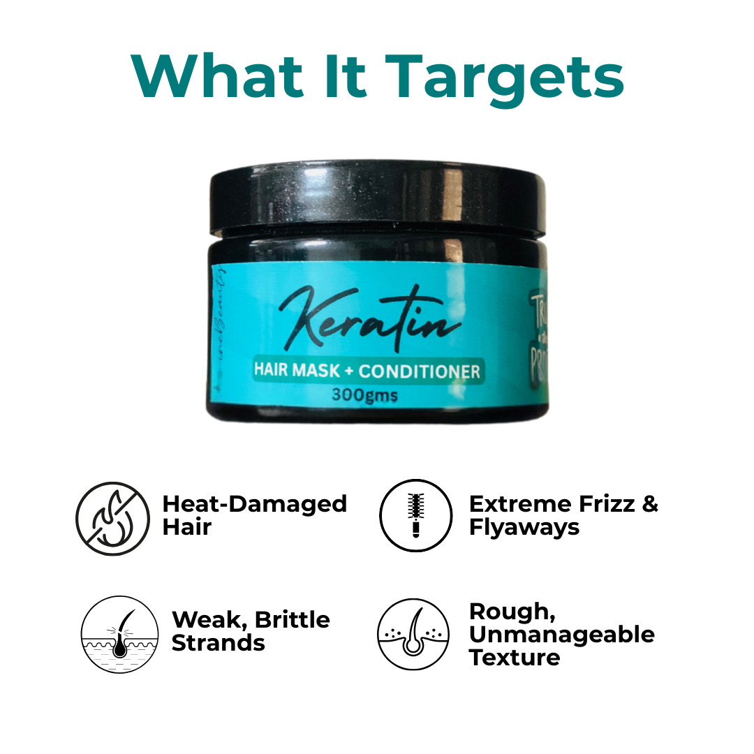 Keratin Hair Mask & Conditioner - 300gms