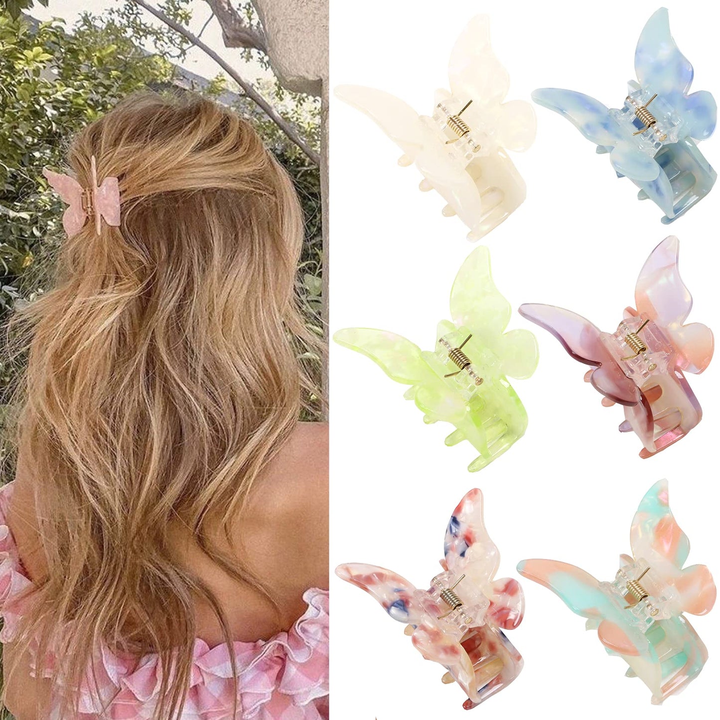 Butterfly hair claw