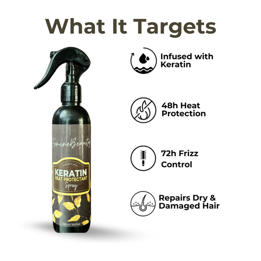 Keratin Heat Protectant (For Exrta Dry & Brittle Hairs)