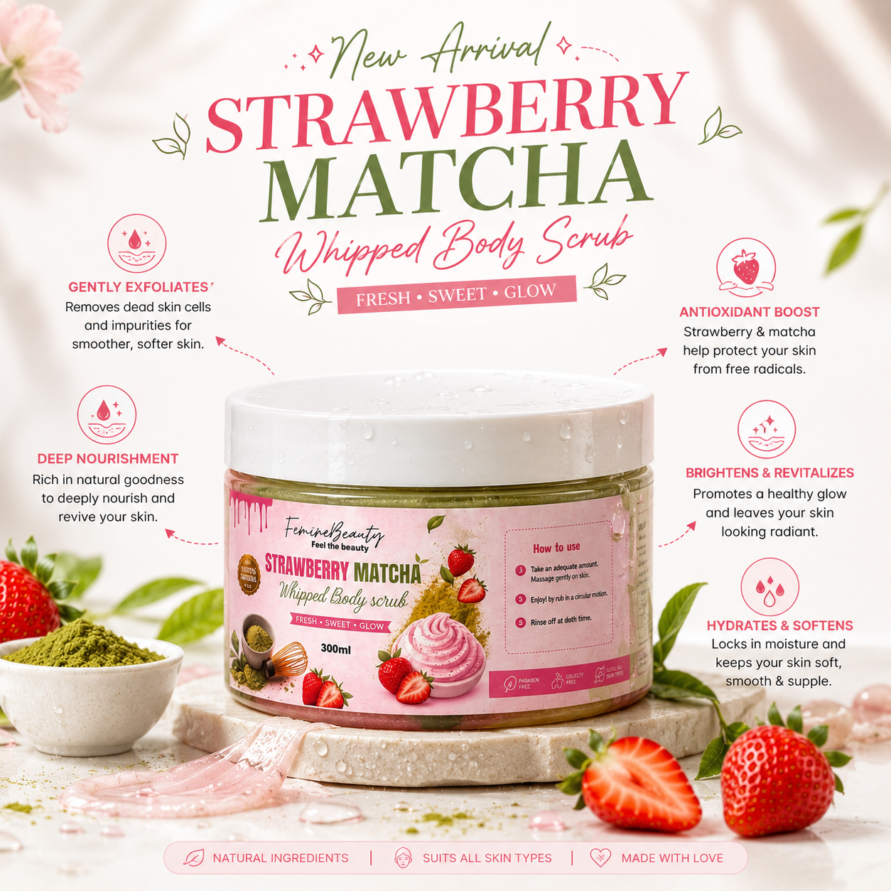 Strawberry Matcha