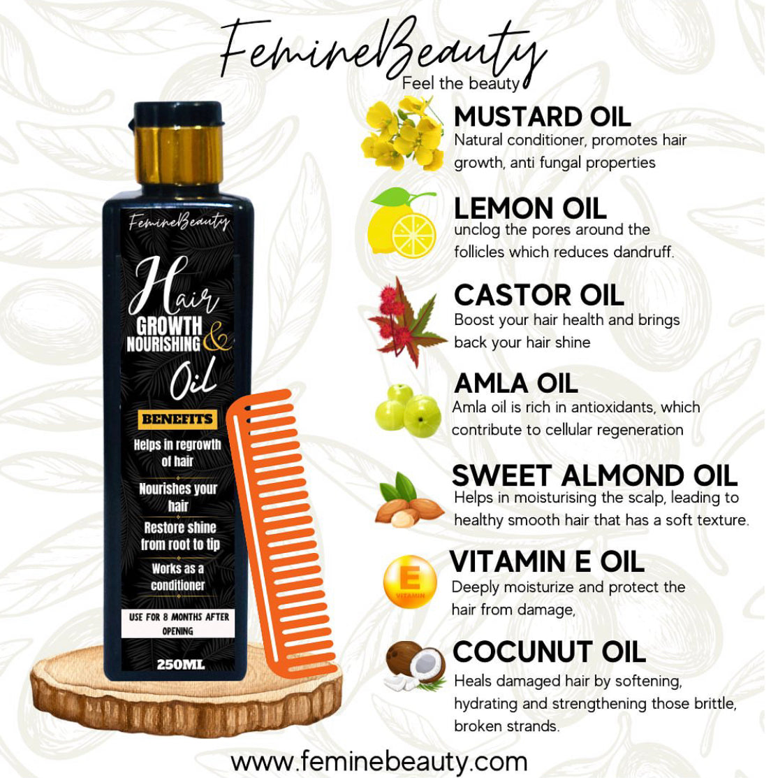 Hair Oil by femine beauty
