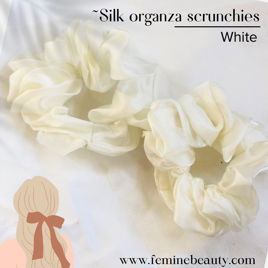 Silk organza scrunchies collection