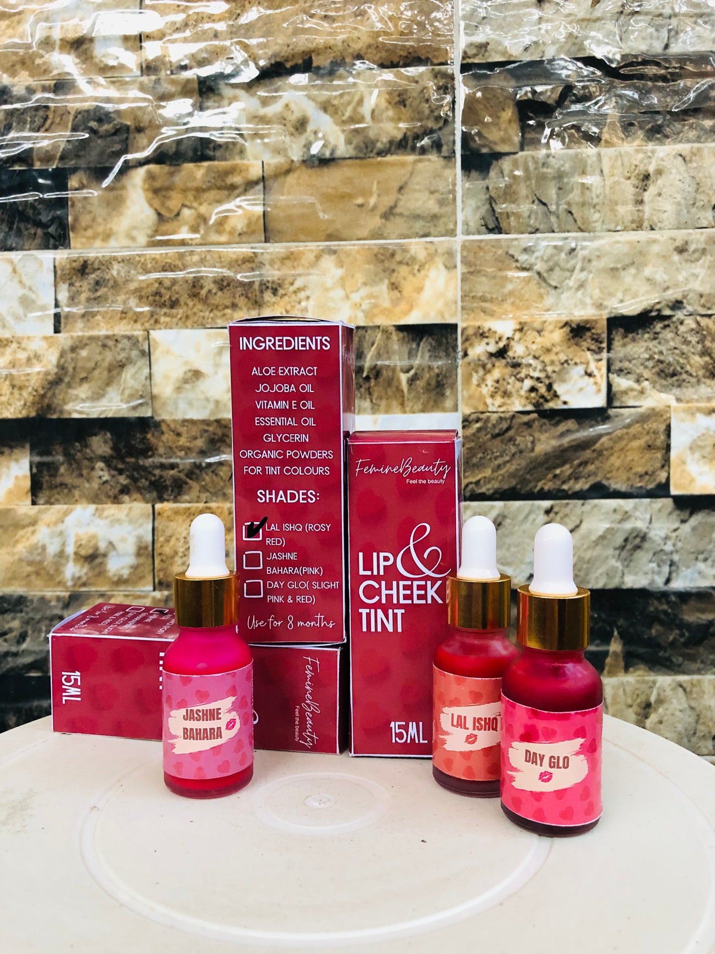 Femine lip and cheek tint (Day Glo)