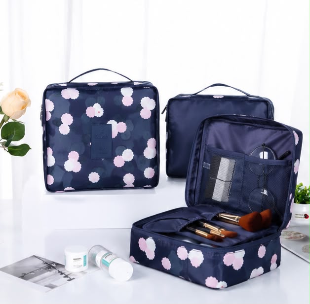 Blue floral Storage bag