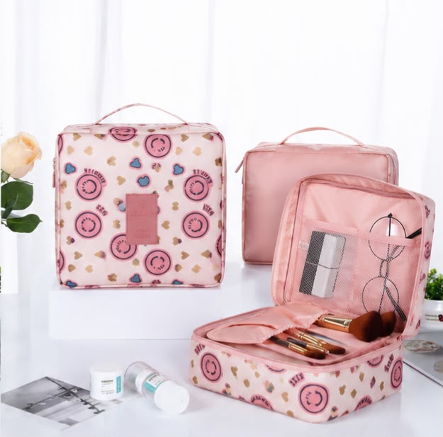 Pink hearts Dotted Storage bag