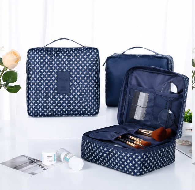 Blue Dotted Storage bag