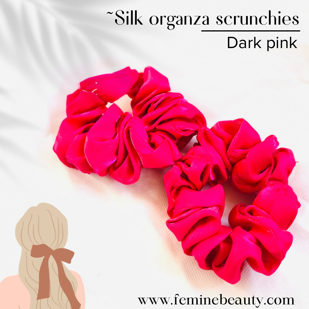 Silk organza scrunchies collection