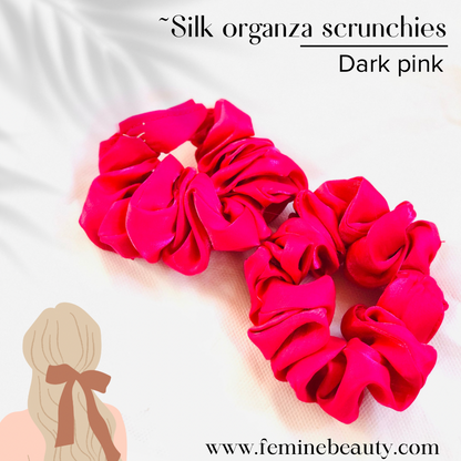 Silk organza scrunchies collection