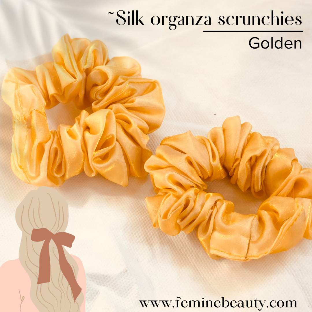 Silk organza scrunchies collection