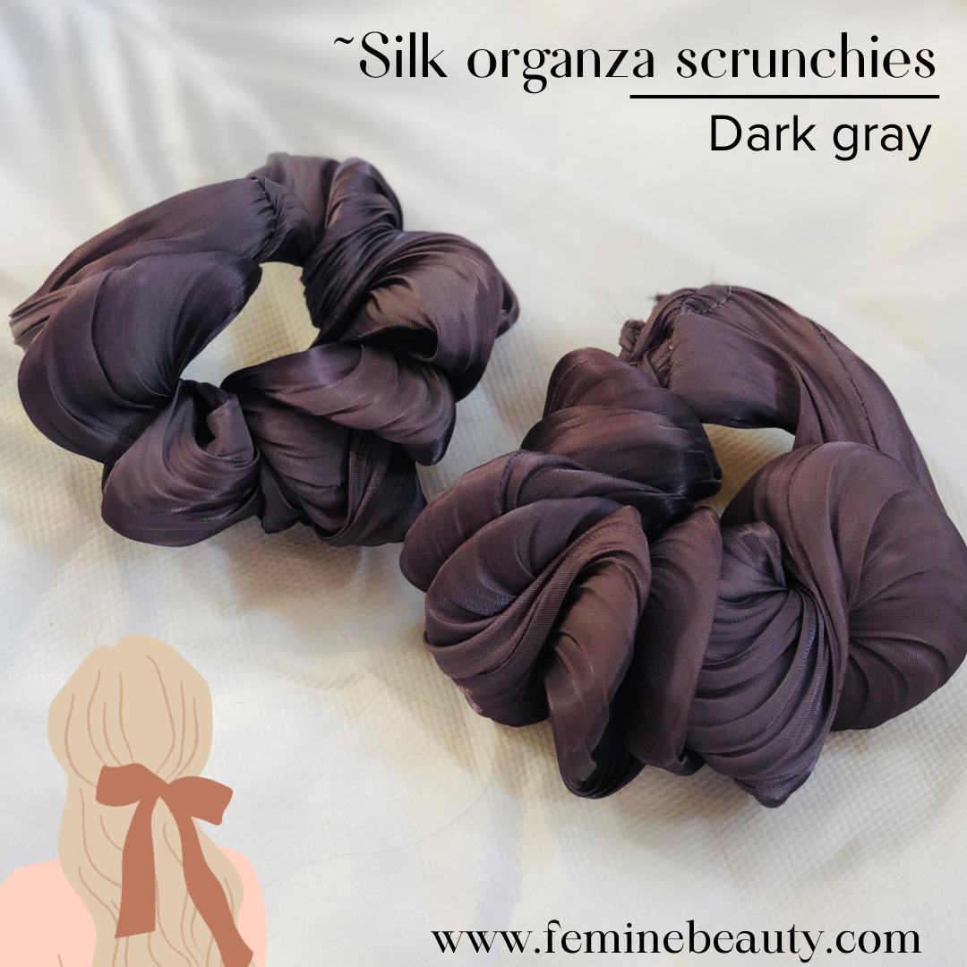 Silk organza scrunchies collection