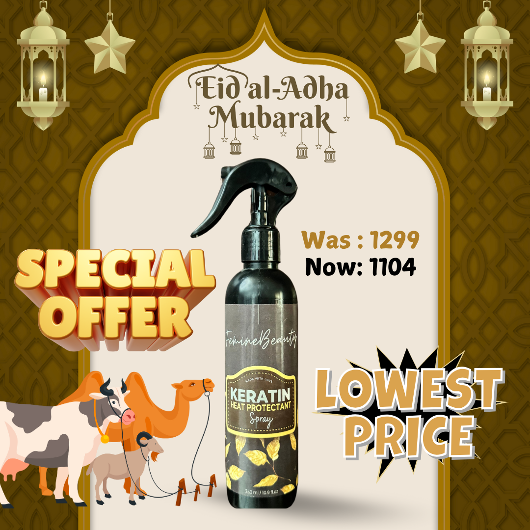 Keratin heat protectant