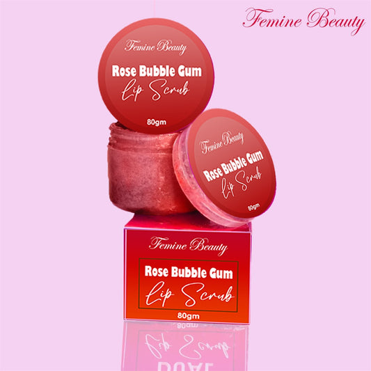 Rose lip scrub