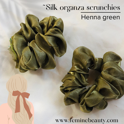 Silk organza scrunchies collection