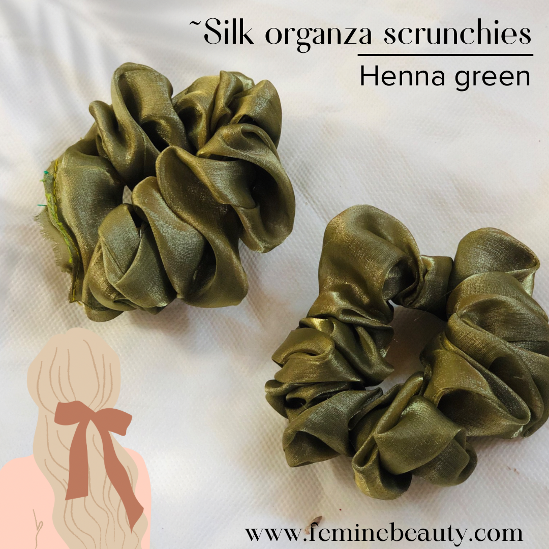 Silk organza scrunchies collection