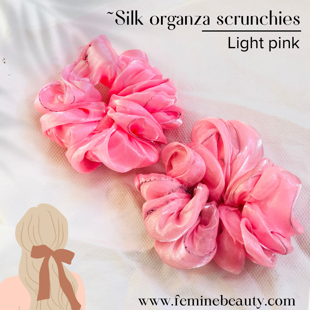 Silk organza scrunchies collection