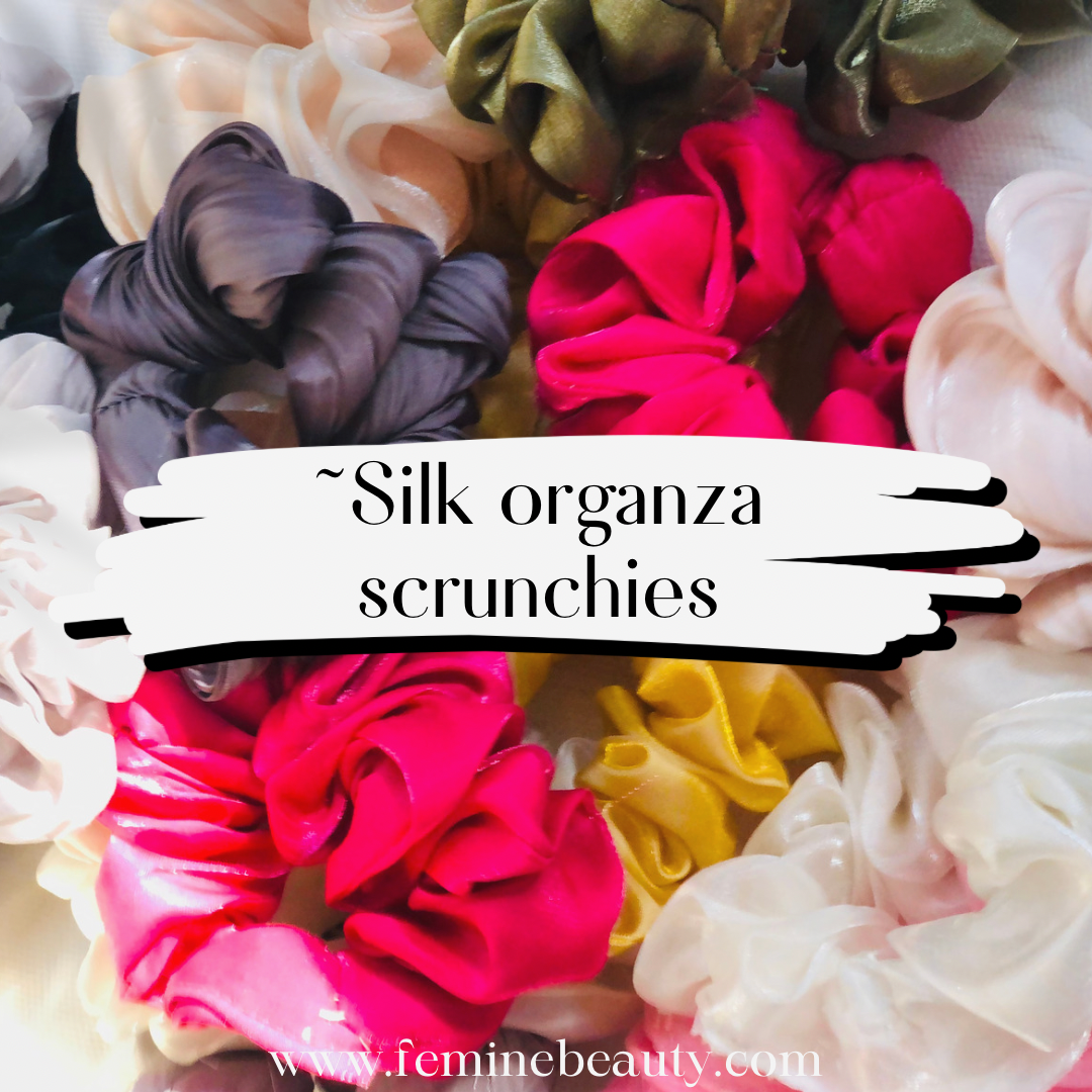 Silk organza scrunchies collection