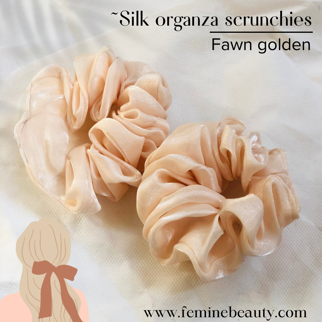 Silk organza scrunchies collection
