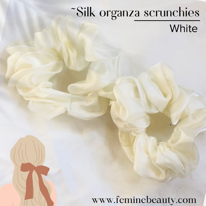 Silk organza scrunchies collection