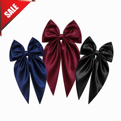 Silk hair bows