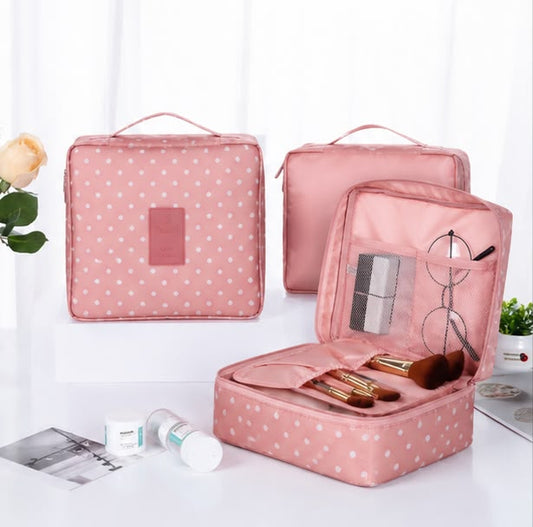Pink Dotted Storage bag
