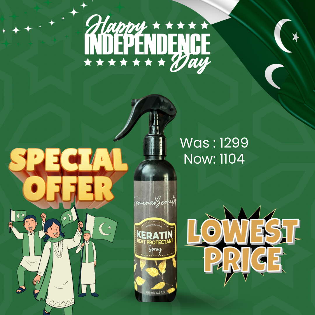Keratin heat protectant