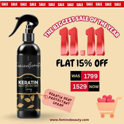 Keratin Heat Protectant (For Exrta Dry & Brittle Hairs)