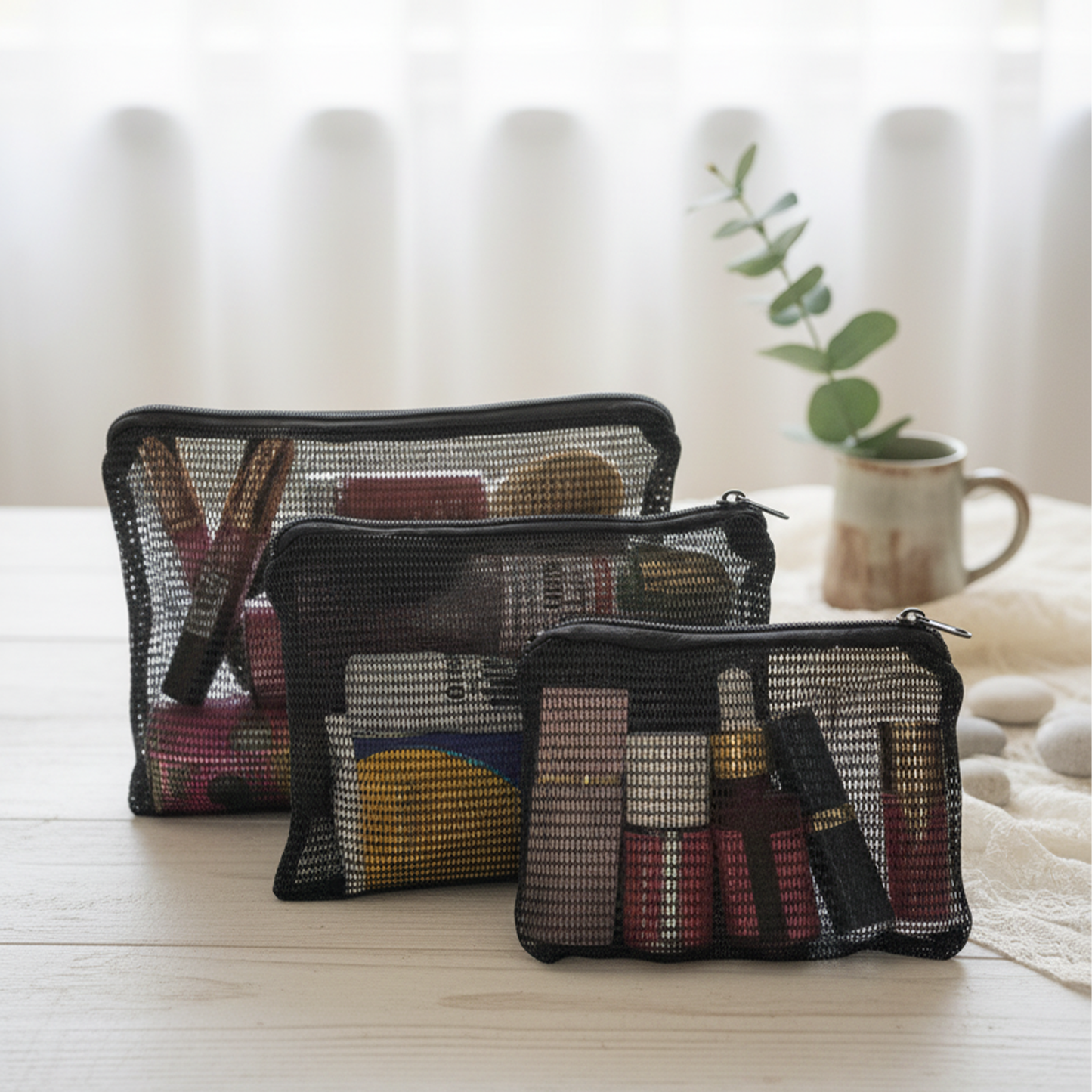 Travel friendly pouches