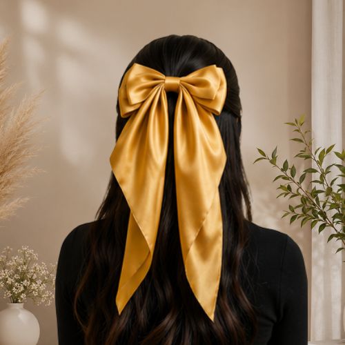 Silk hair bows