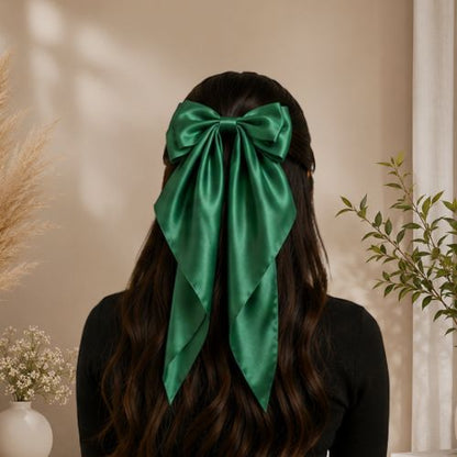 Silk hair bows