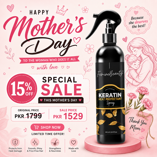 Keratin Heat Protectant (For Exrta Dry & Brittle Hairs)