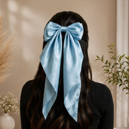 Silk hair bows