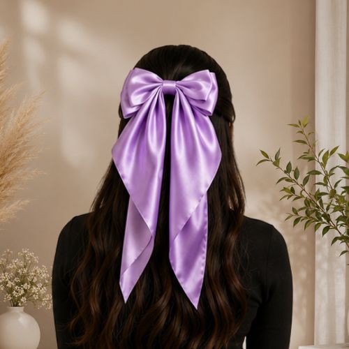 Silk hair bows