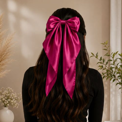 Silk hair bows