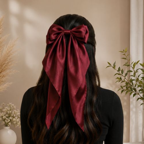 Silk hair bows