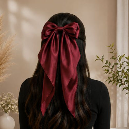 Silk hair bows