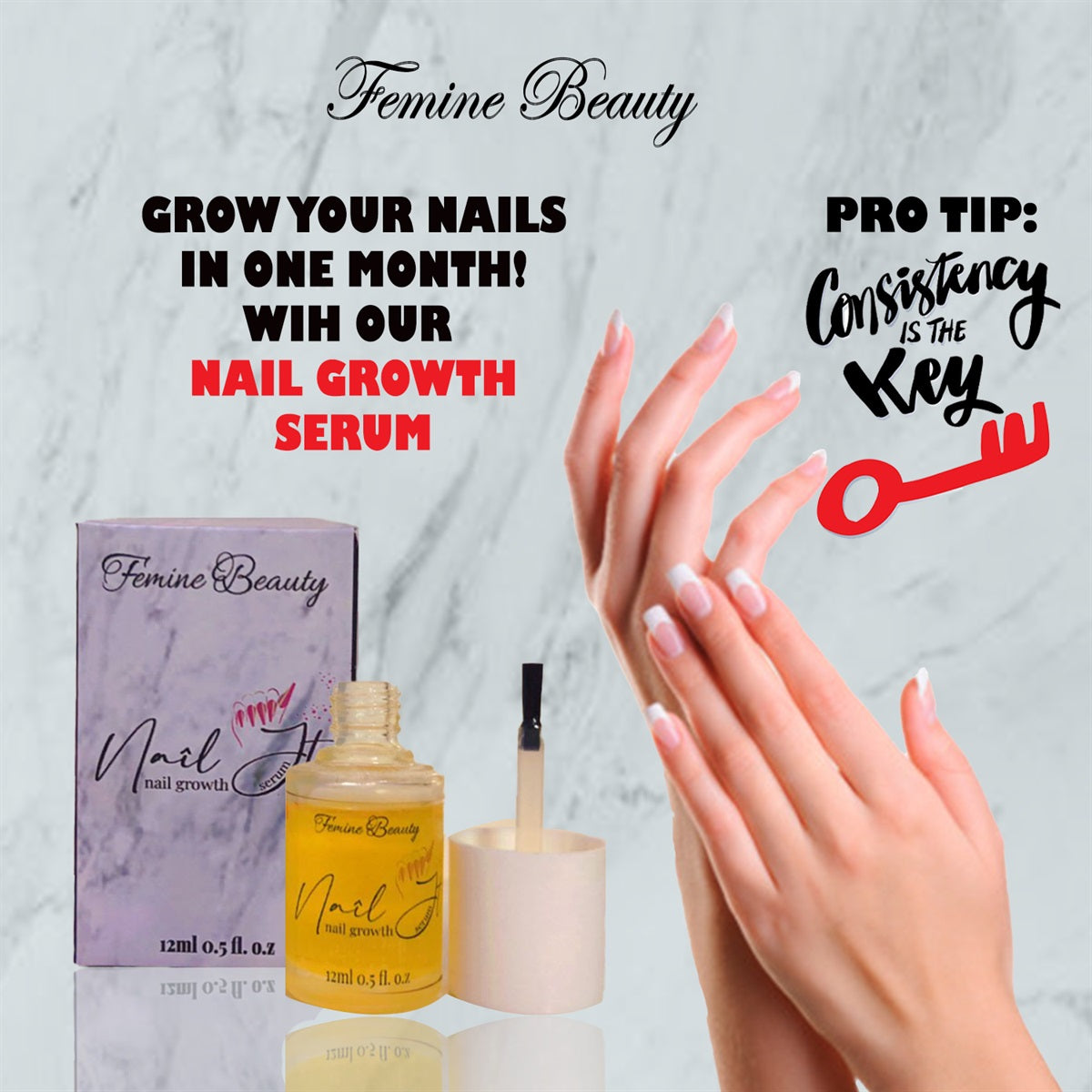 Buy Nail Growth Treatment Serum With Essential Oils for Strong and Healthy  Nails Large 15ml Online in India - Etsy