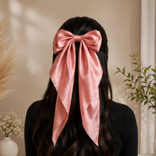Silk hair bows