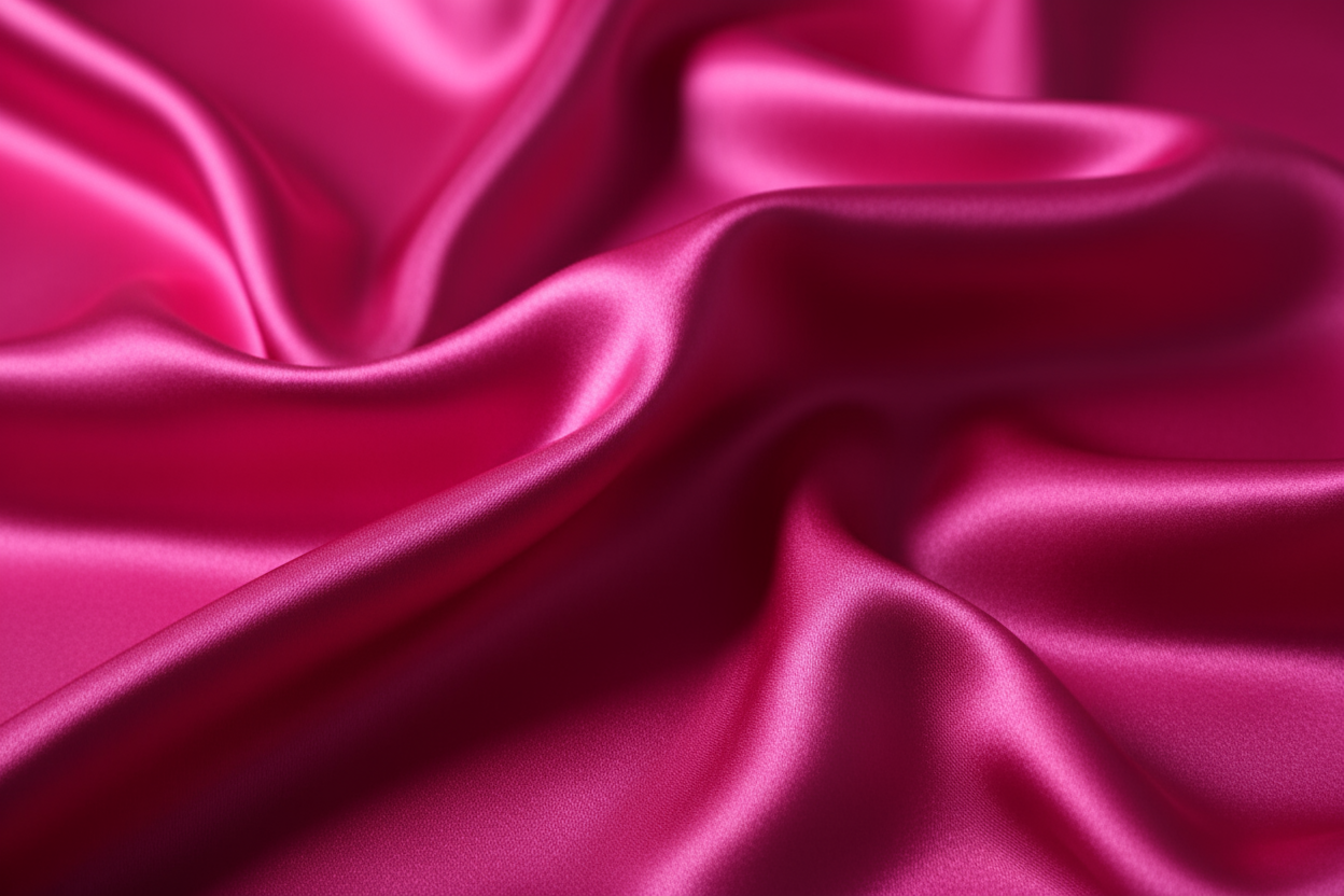 shocking pink silk